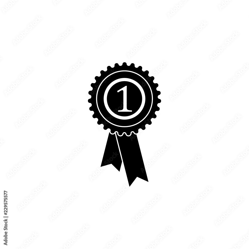 Medal for first place icon. Element of winner award. Premium quality graphic design icon. Signs and symbols collection icon for websites, web design, mobile app