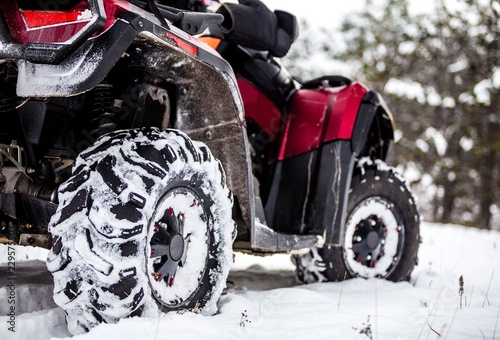 ATV in the snow