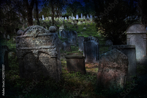 Old Jewish Cemetery, founded probably in 1418. Kolín, Czech Republic. The second largest in the Republic - 11276 m2.