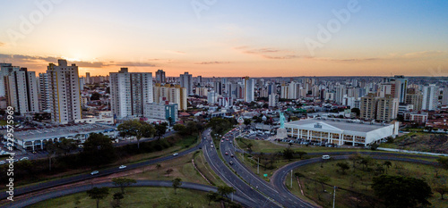 Panoramic view of the city of Bauru. Interior of the State of São Paulo. Brazil. Aerial View.