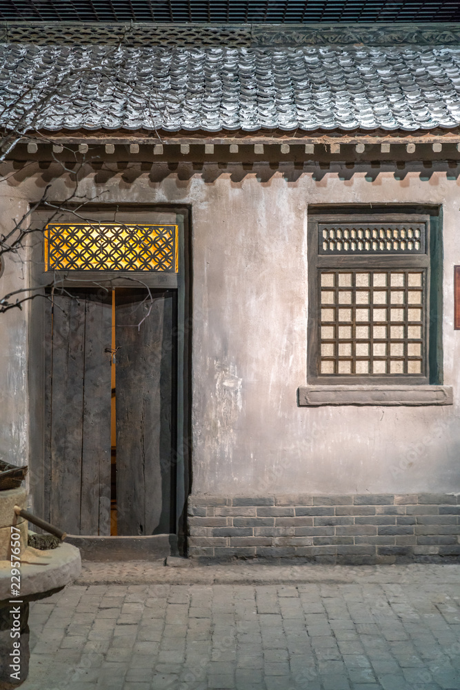 Fototapeta premium Residential buildings in China in the past