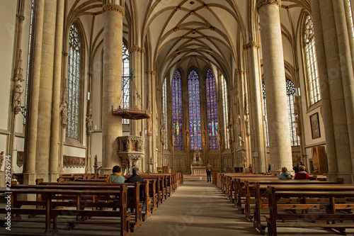 Inneres der Lambertikirche in M  nster  Westfalen  Deutschland