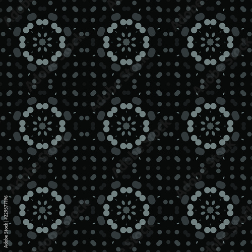 Seamless abstract pattern background with a variety of colored circles.