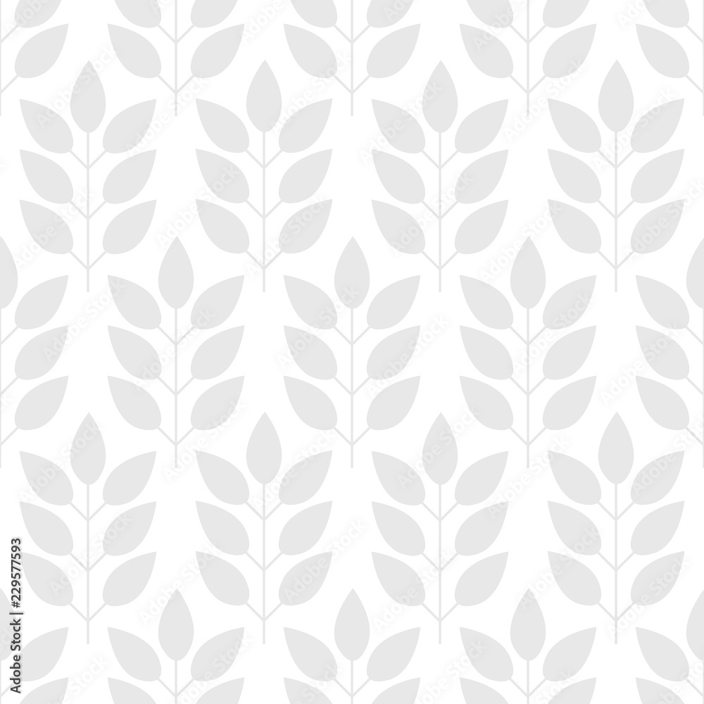 Floral seamless pattern with branches and leaves. Vector illustration. Floral seamless pattern with branches and leaves. Vector illustration.