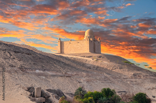 The Mausoleum of Aga Khan, Aswan, Egypt photo