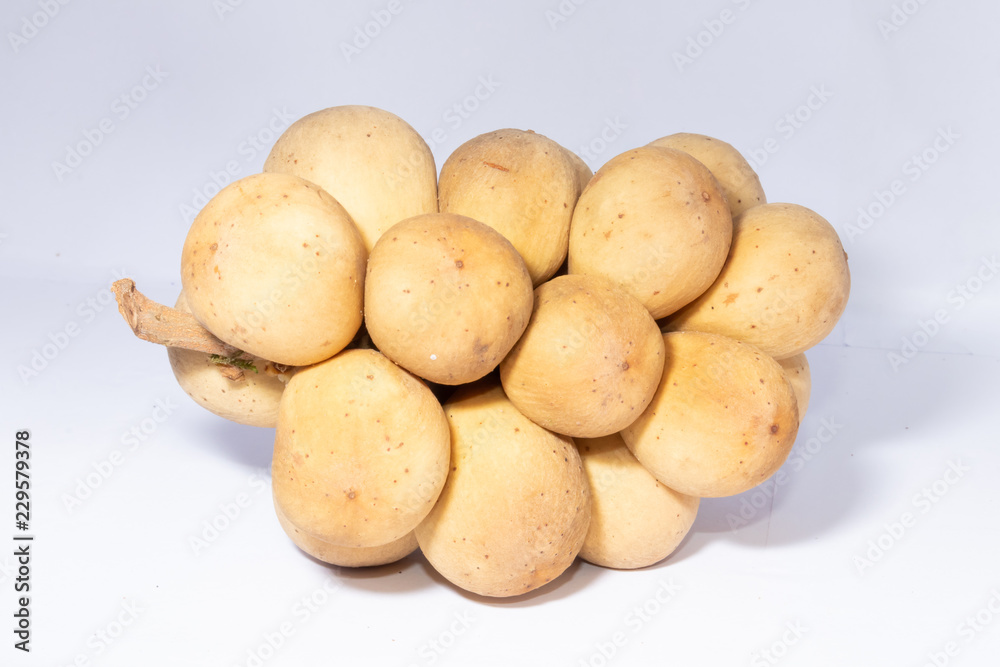 Wollongong sweet fruit Fresh from the tree, on white background Wollongong sweet fruit Fresh from the tree, on white background