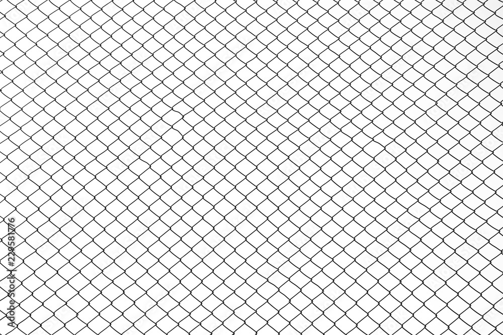 Wire mesh steel on white background - silhouette Wire mesh steel on white background - silhouette
