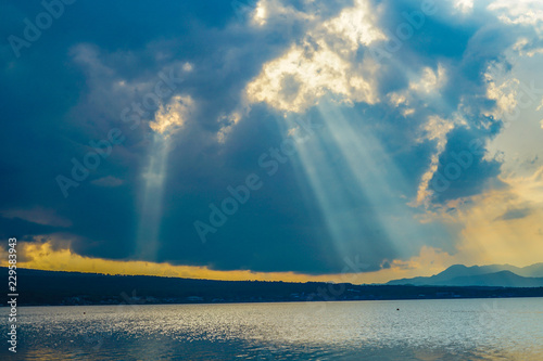 Wallpaper Mural 山中湖の夕暮れ風景 Torontodigital.ca