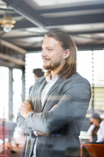 Portrait of happy businessm...