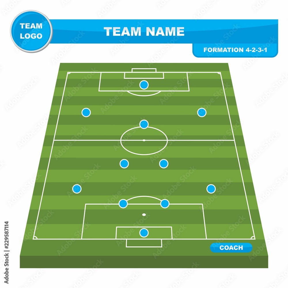 4 3 3 Formation Template