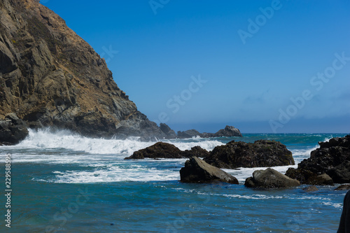 Incredibly scenic beach in California.. © jaideephoto