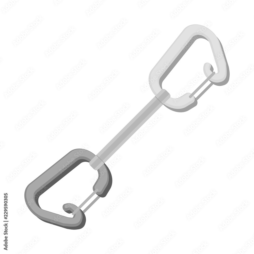 Isolated object of mountaineering and peak icon. Set of mountaineering and camp vector icon for stock.