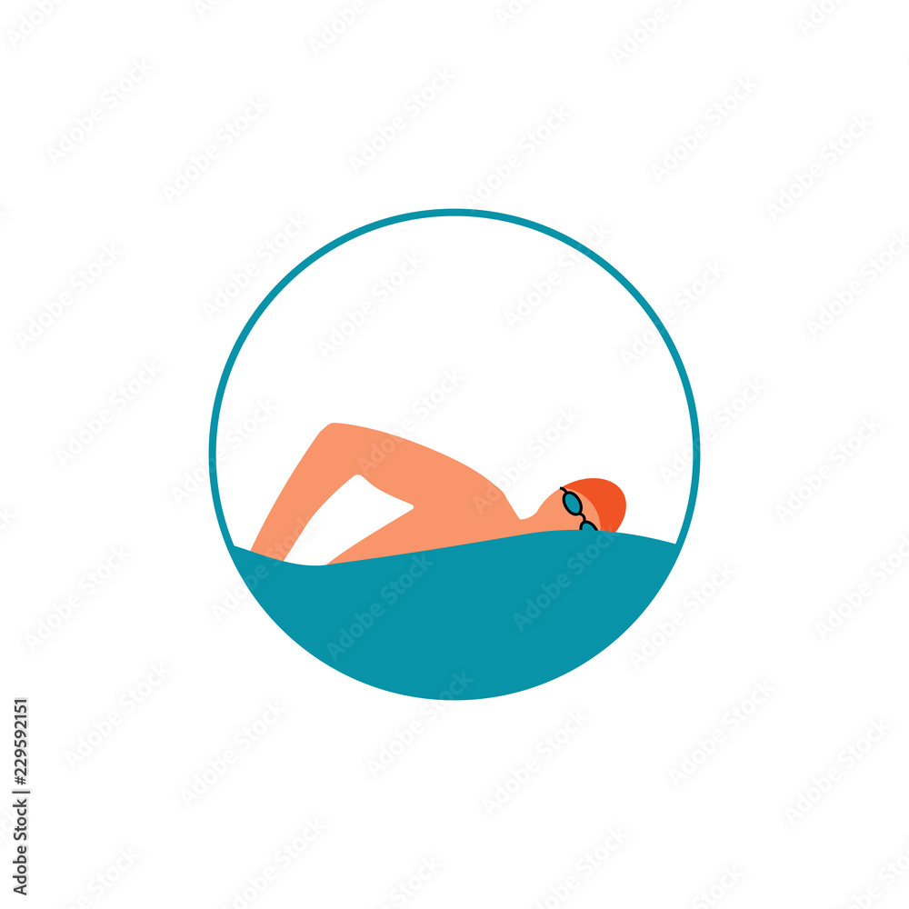 swimming icon, vector swimming pool on white background, water swim sport. Vector illustration. swimming icon, vector swimming pool on white background, water swim sport. Vector illustration.