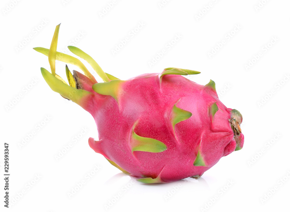 Dragon fruit on white background Dragon fruit on white background