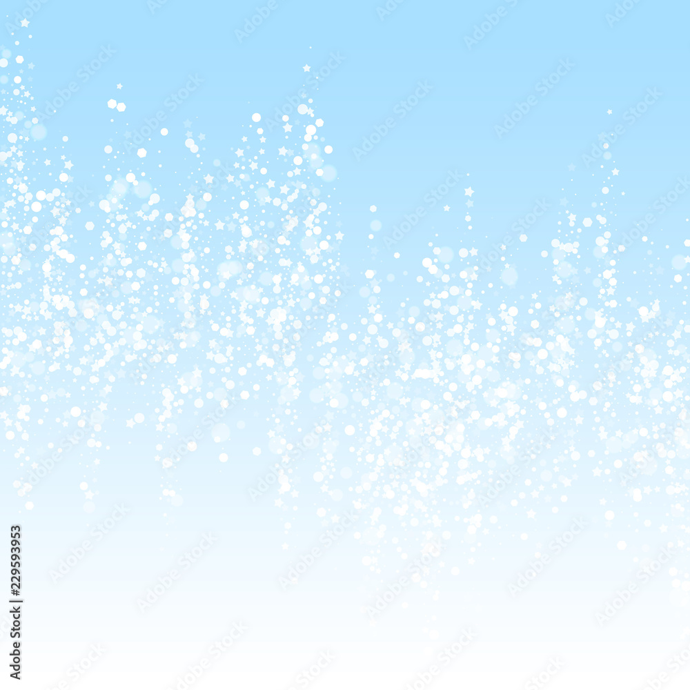 Obraz premium Magic stars sparse Christmas background. Subtle fl