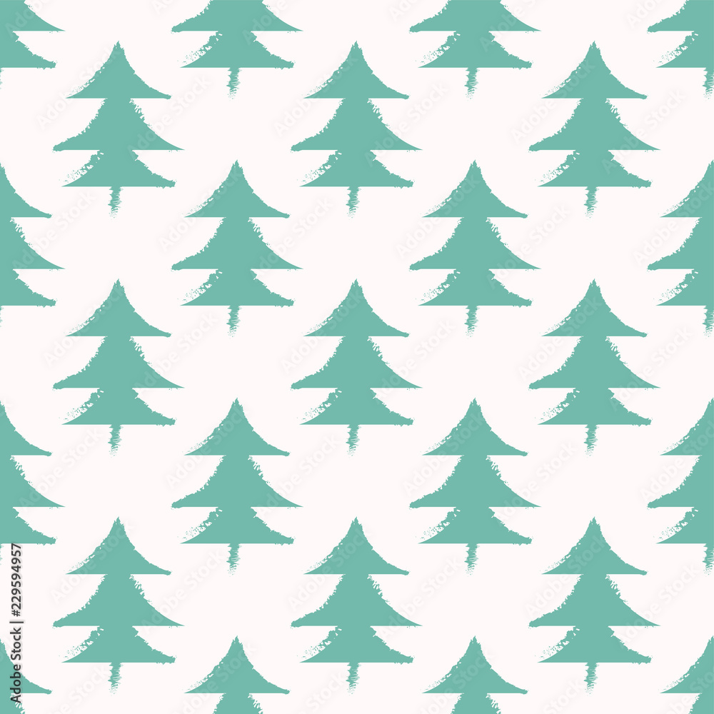 Christmas Pattern with Trees