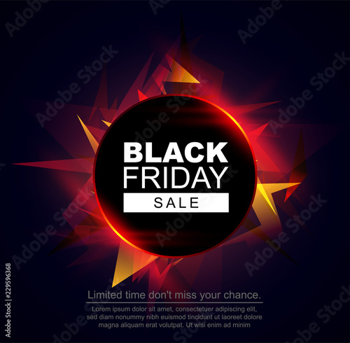 Black friday sale banner. 