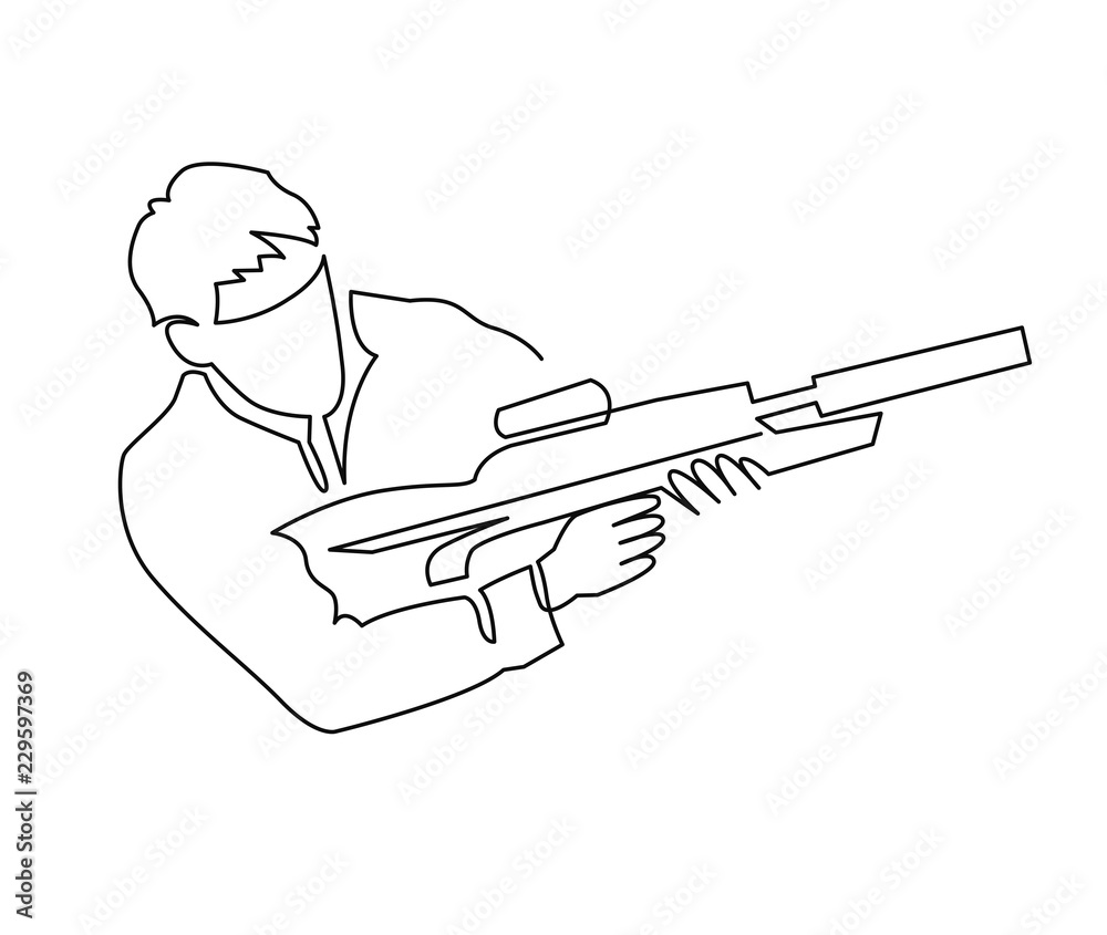 Paintball Gun Drawings