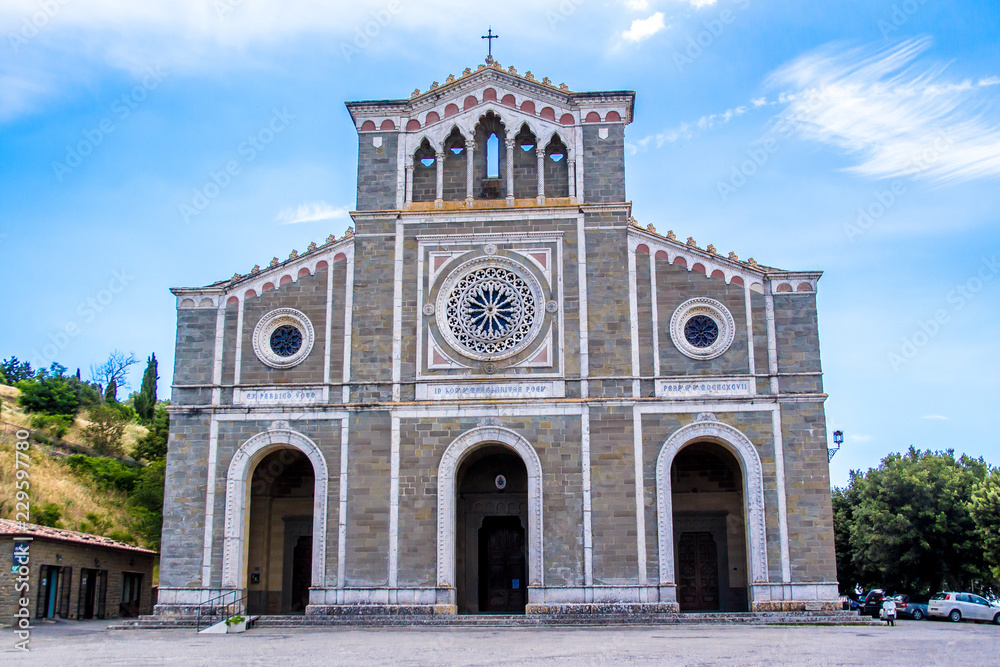 Basilica of Santa Margherita in Cortona, Italy