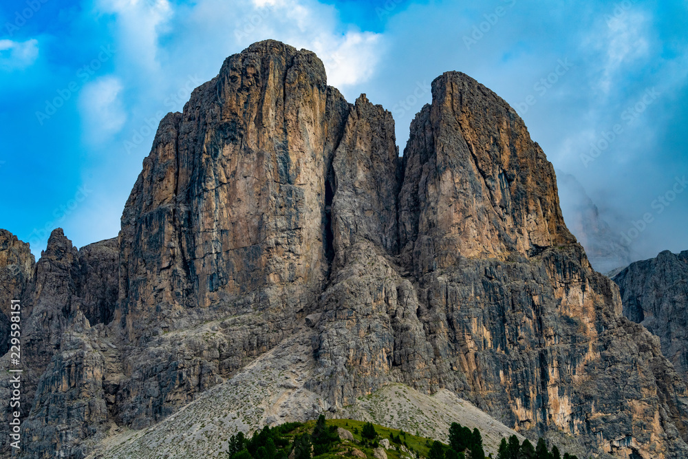 The mountain peak - The Dolomites
