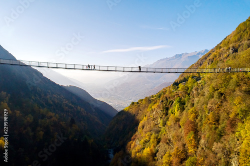 Ponte nel Cielo - Valtartano - Valtellina (IT) - Vista aerea photo