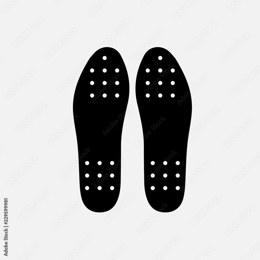 Illustration and icon of insole