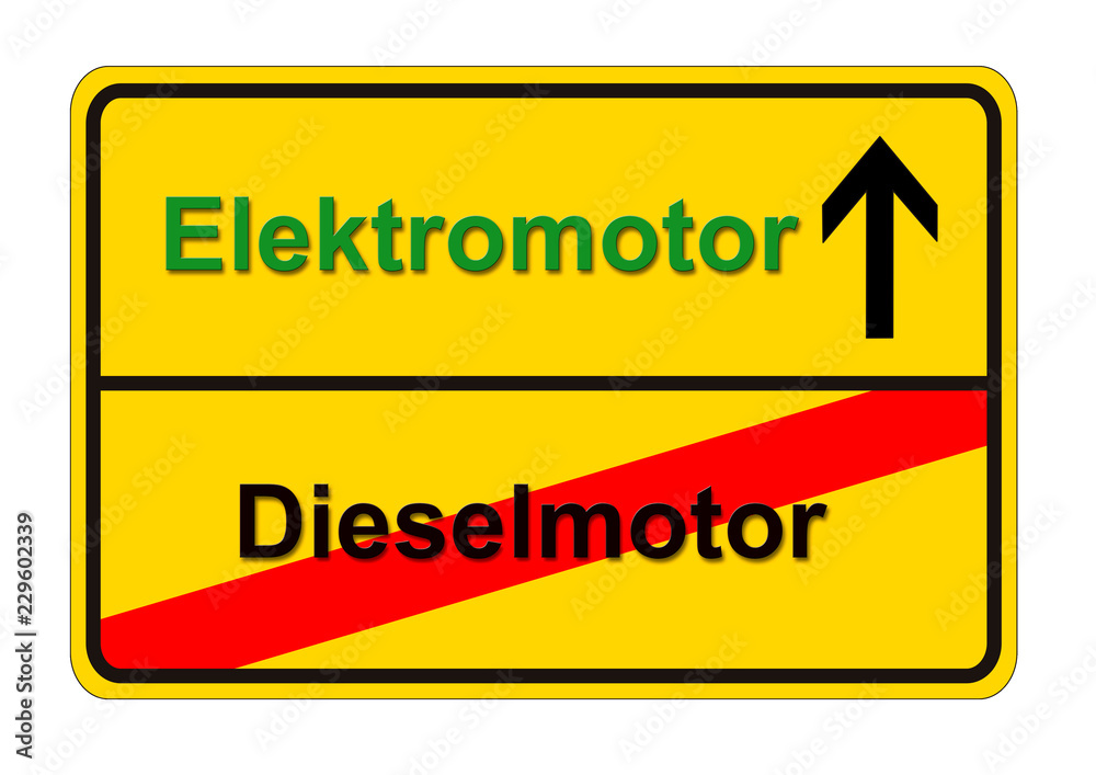 Fahrverbot für Dieselmotor und Zukunft für Elektromotor Fahrverbot für Dieselmotor und Zukunft für Elektromotor