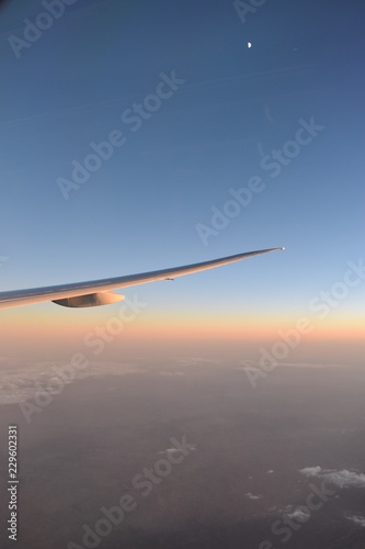 vista aérea desde la ventanilla del avión