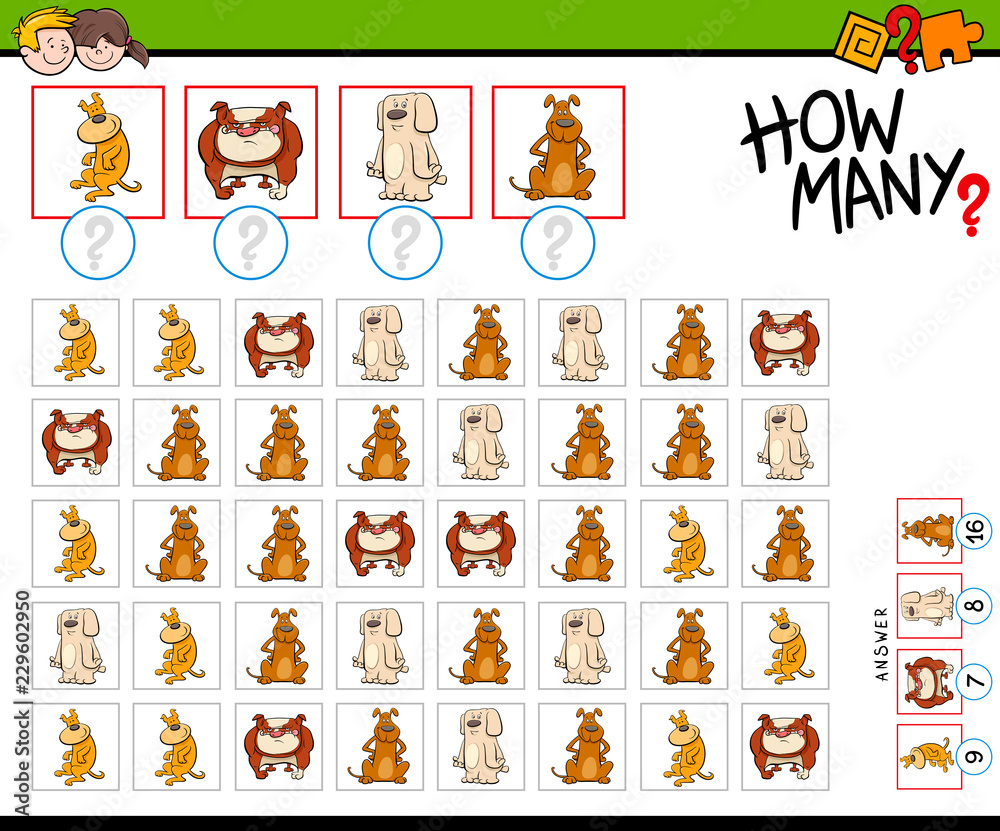 how many dogs counting game how many dogs counting game
