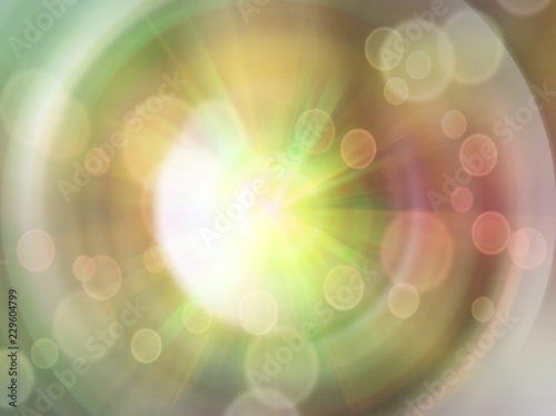 Soft and blurred colorful of swirling with bokeh and ray action background