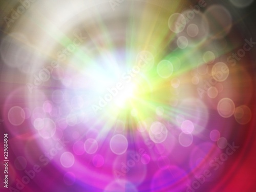 Soft and blurred colorful of swirling with bokeh and ray action background
