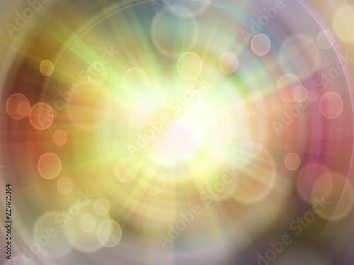 Soft and blurred colorful of swirling with bokeh and ray action background