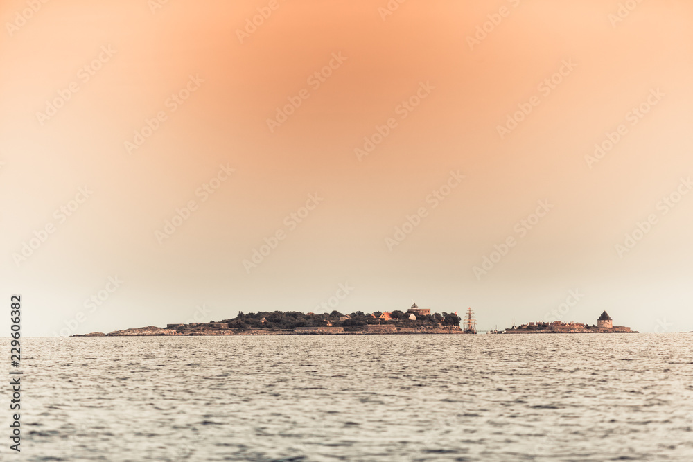 Seascape Christiansoe island Bornholm Denmark