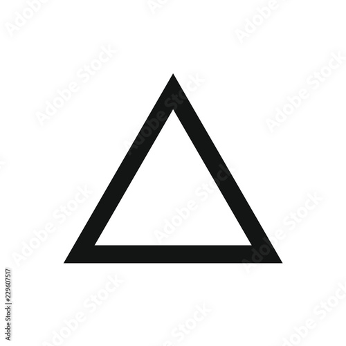 Triangle icon, vector illustration