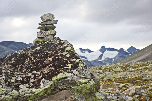 Mountainous terrain in Norway. Jotunheimen National Park © photosaint