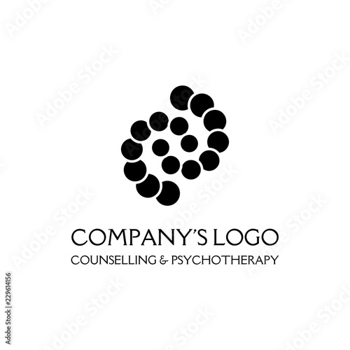 Logo - two spirals, chains of circles - a symbol of interaction, new ideas, development, enlightenment and wisdom.