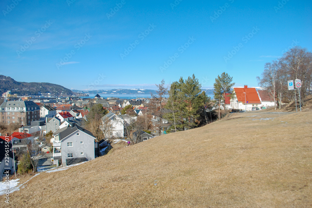 Kristiansten Festning, fortress overlooking the city Kristiansten Festning, fortress overlooking the city