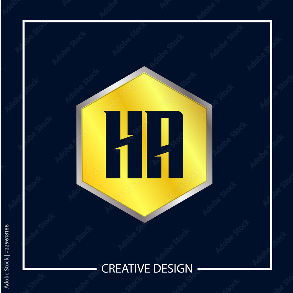 Initial Letter HA Logo Template Design Initial Letter HA Logo Template Design