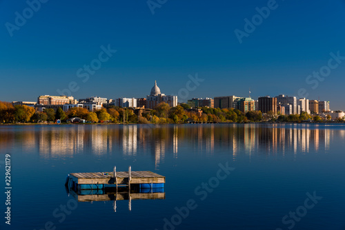 City of Madison, Wisconsin skyline. photo