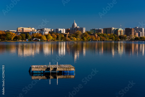 City of Madison, Wisconsin skyline.