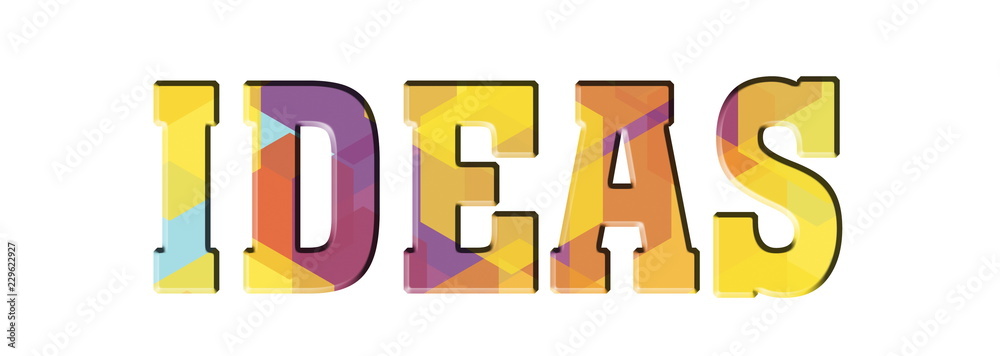 IDEAS Multicolor Rainbow letters IDEAS Multicolor Rainbow letters
