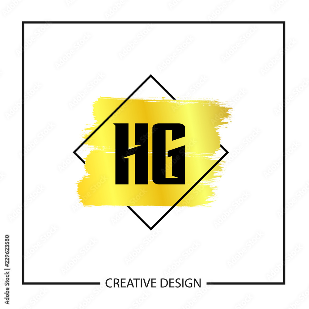 Initial Letter HG Logo Template Design Initial Letter HG Logo Template Design