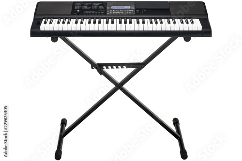 Photography black synthesizer isolated