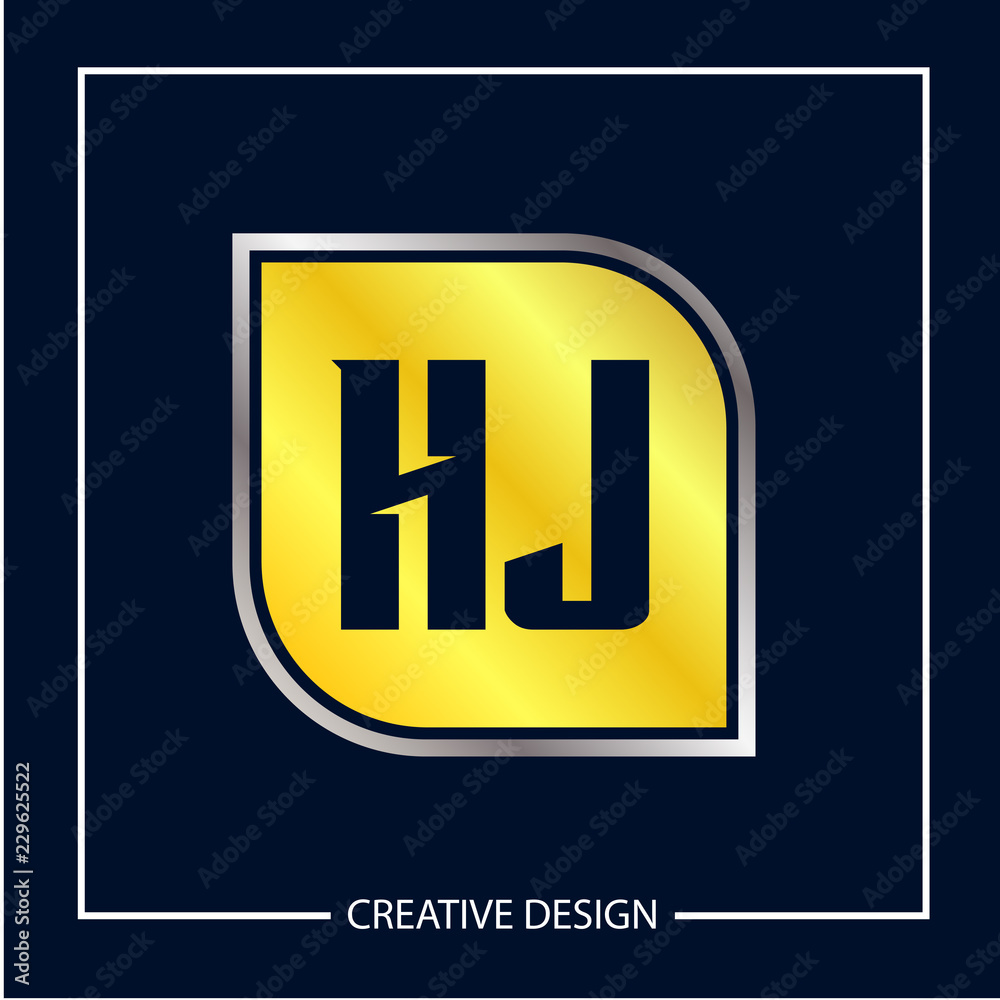 Initial Letter HJ Logo Template Design Initial Letter HJ Logo Template Design