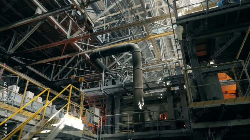 Glass melting furnace on the gassware production Glass melting furnace on the gassware production