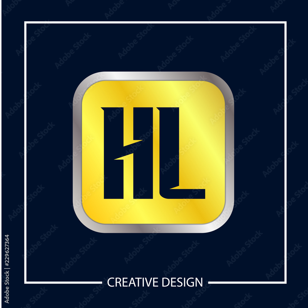 Initial Letter HL Logo Template Design Initial Letter HL Logo Template Design