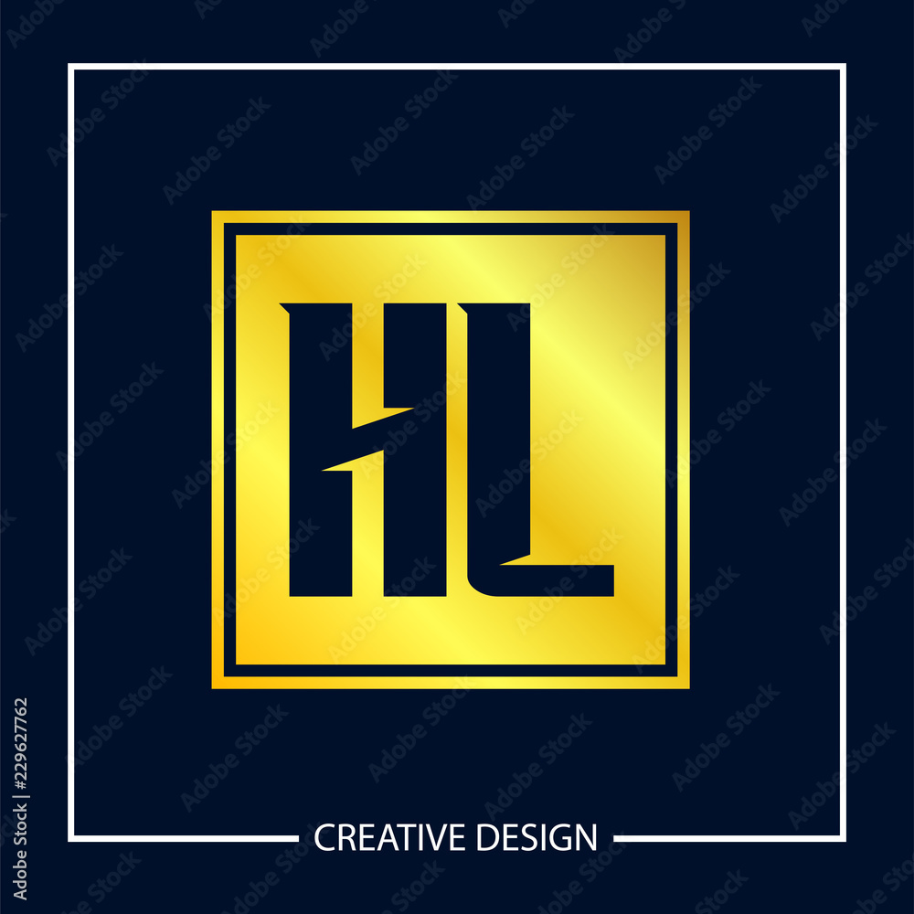 Initial Letter HL Logo Template Design Initial Letter HL Logo Template Design