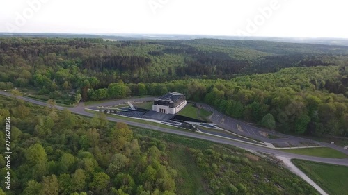 Museum memorial WW1 in Verdun France Lorraine. Drone view photo