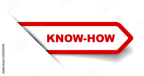 red vector banner know how