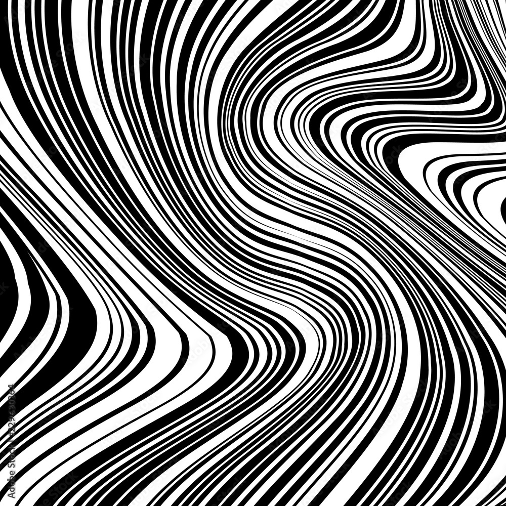 Naklejka premium Abstract Vector Background of Waves